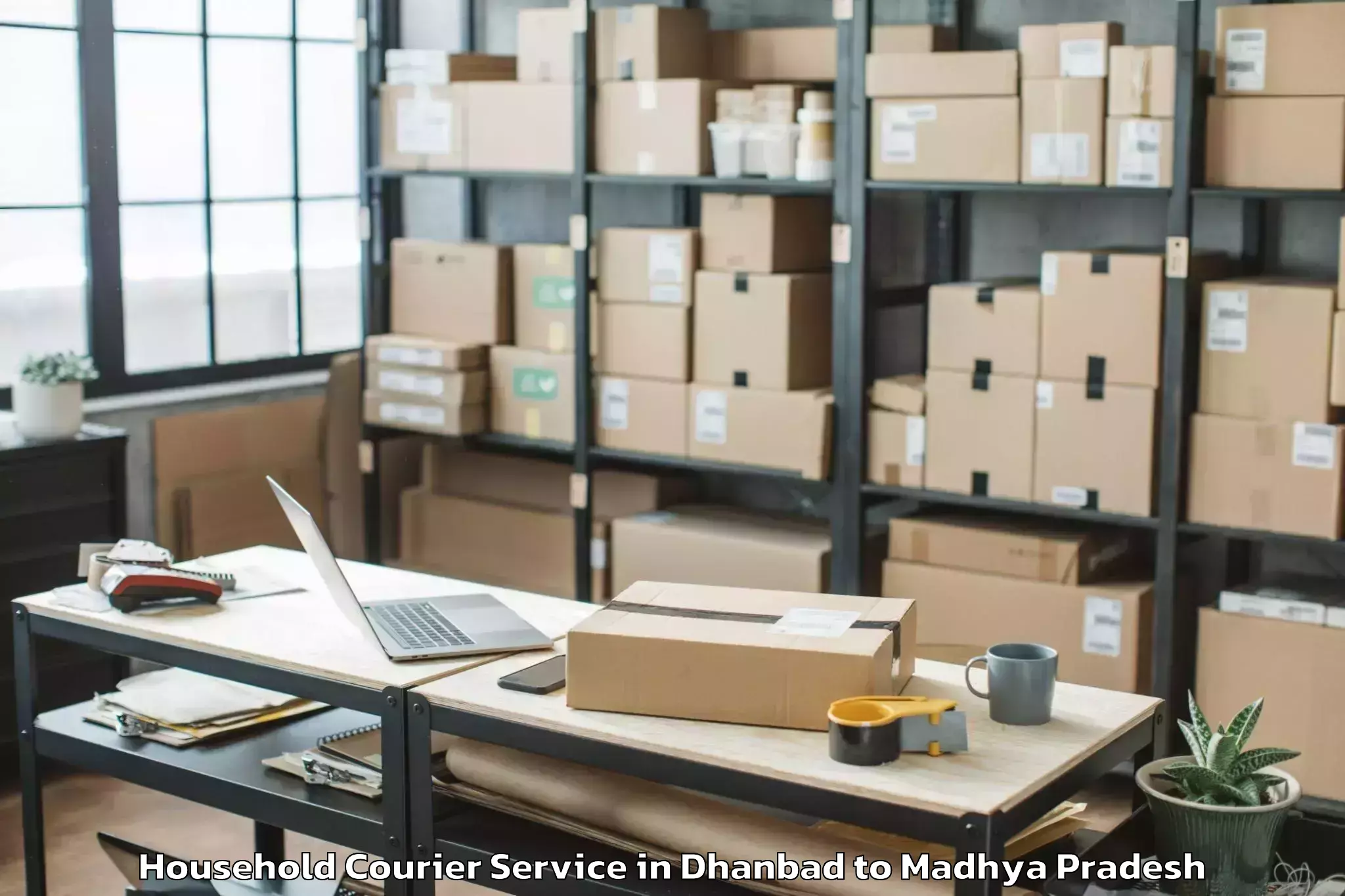 Get Dhanbad to Harda Household Courier